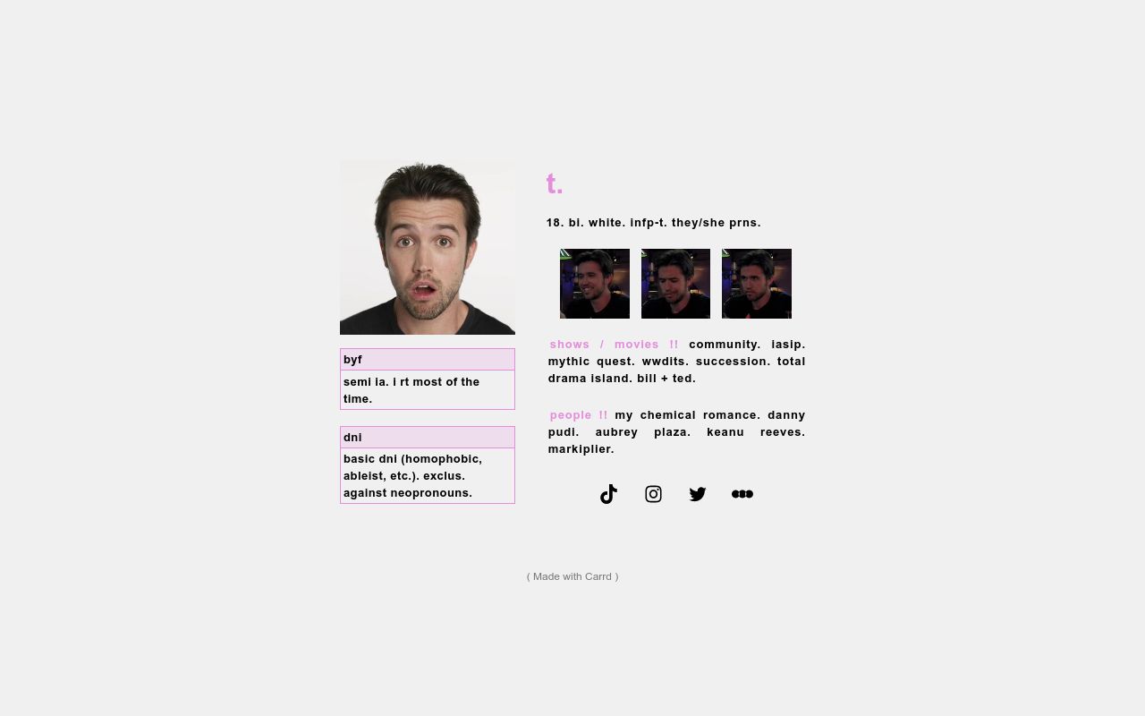 Carrd profile picture for @epidemiology